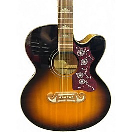 Used Epiphone EJ200SCE 2 Color Sunburst Acoustic Electric Guitar