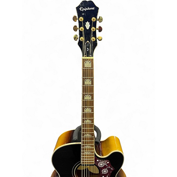 Used Epiphone EJ200SCE 2 Color Sunburst Acoustic Electric Guitar