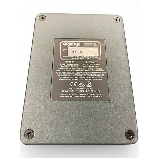 Used Orange Amplifiers Amp Detonator Effect Pedal