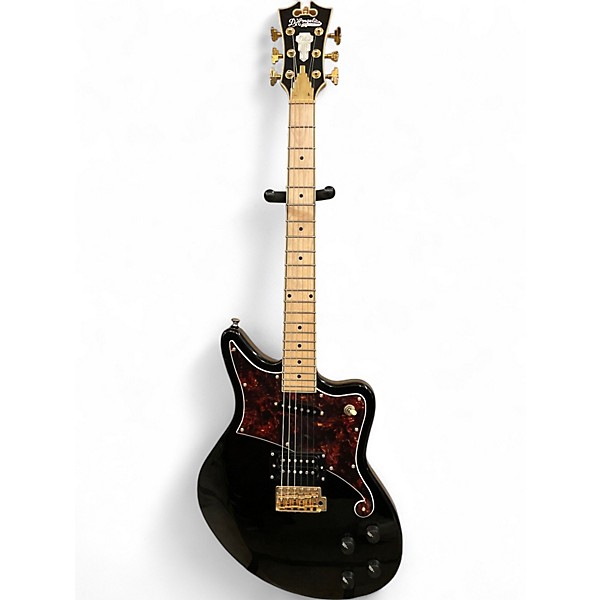 Used D'Angelico Bedford Deluxe Black Solid Body Electric Guitar