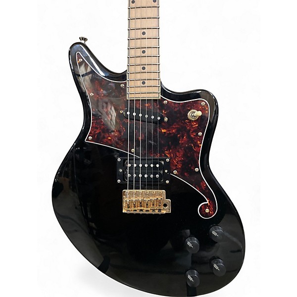 Used D'Angelico Bedford Deluxe Black Solid Body Electric Guitar