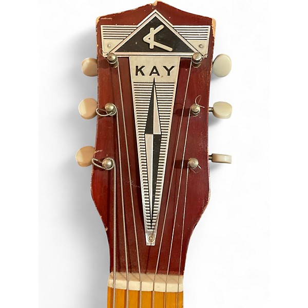 Vintage 1960s Kay N3 CHERRY BURST Acoustic Guitar