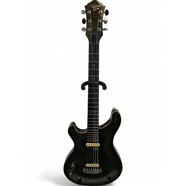 Used Michael Kelly VALOR CUSTOM LEFT HANDED Trans Black Electric Guitar,Specials : American Fashion Style Bags On Sale