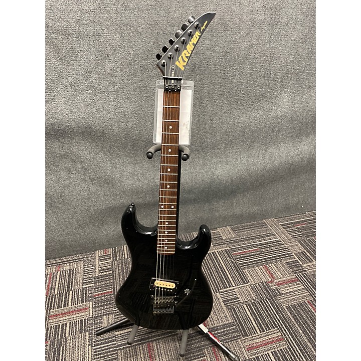 Vintage 1980s Kramer Beretta I Black Solid Body Electric Guitar
