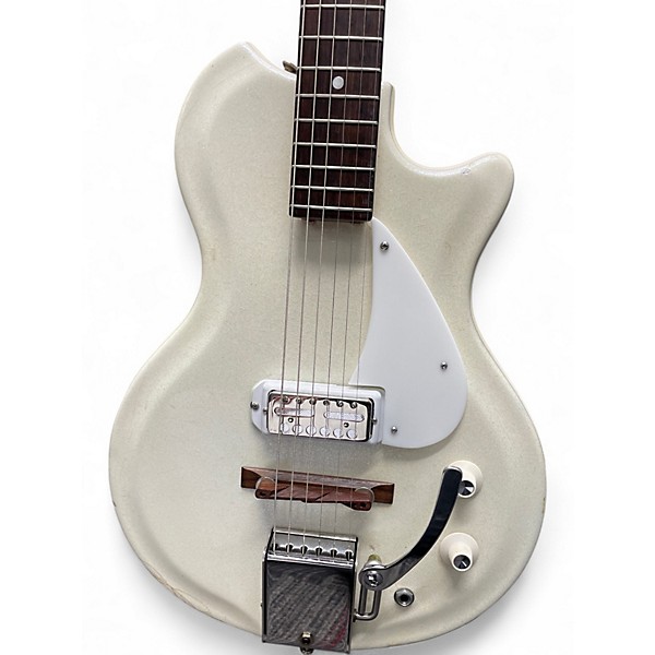 Vintage 1961 Supro Single Pickup Cream Solid Body Electric Guitar