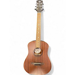 Used Luna Safari Tattoo 3/4 Size Brown Acoustic Guitar