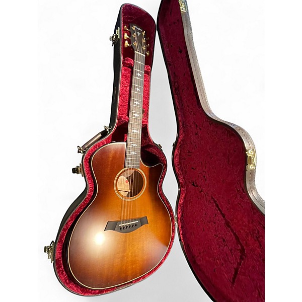 Used Taylor 614ce Builder's Edition V-Class Wild Honey Burst Acoustic Electric Guitar
