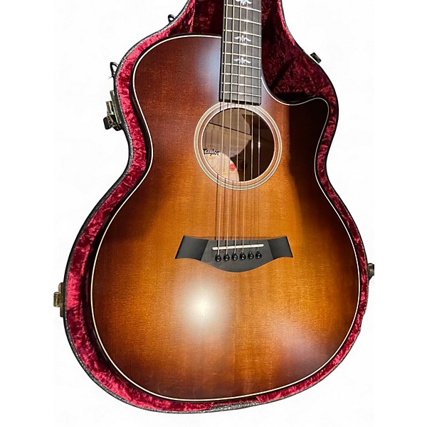 Used Taylor 614ce Builder's Edition V-Class Wild Honey Burst Acoustic Electric Guitar
