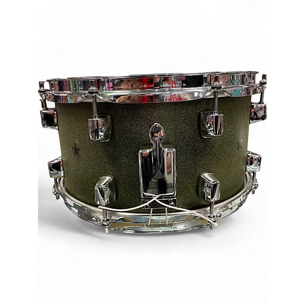 Used ddrum 13X7 Dominion  GREEN SPARKLE Drum
