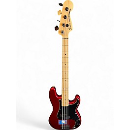 Used Fender American Special Precision Bass Candy Apple Red Metallic Electric Bass Guitar