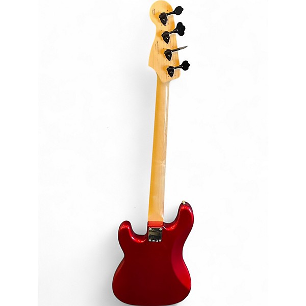 Used Fender American Special Precision Bass Candy Apple Red Metallic Electric Bass Guitar