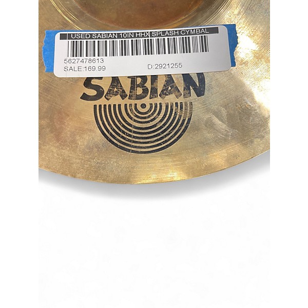 Used SABIAN 10in HHX Splash Cymbal