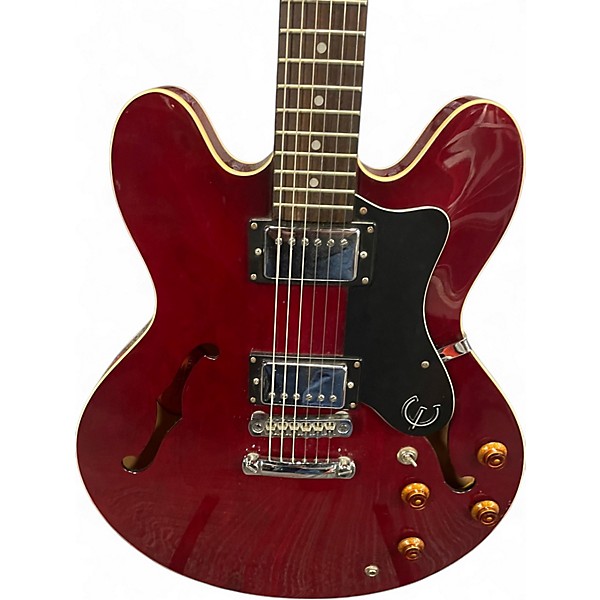 Used Epiphone Dot Candy Apple Red Hollow Body Electric Guitar