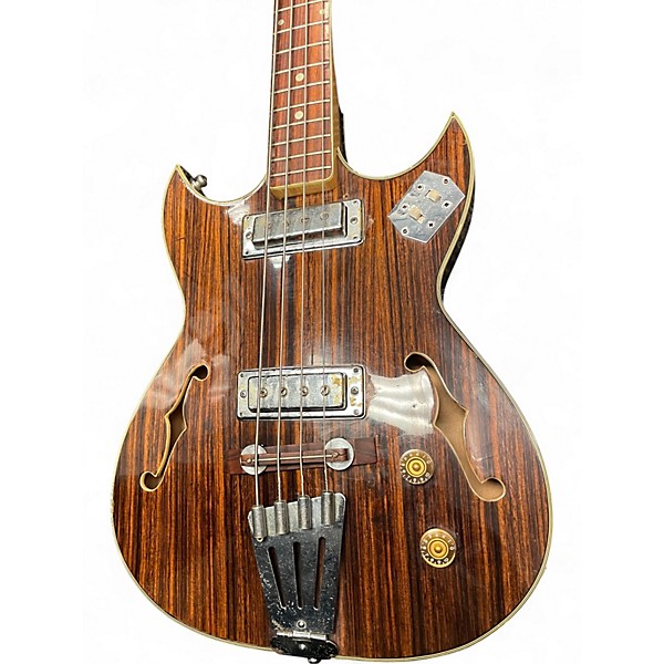 Used 1960s Greco ROSEWOOD Walnut Electric Bass Guitar
