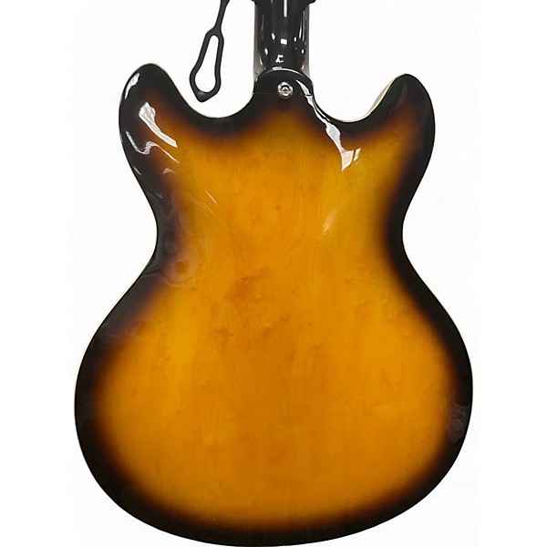 Used Hamer ECHOTONE 2 Color Sunburst Hollow Body Electric Guitar