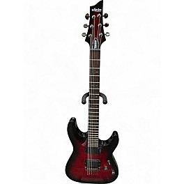 Used Schecter Guitar Research Demon 6 Dark Cherry Burst Solid Body Electric Guitar