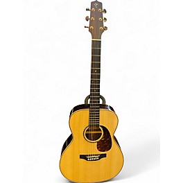 Used Takamine EF7M-LS Natural Acoustic Electric Guitar
