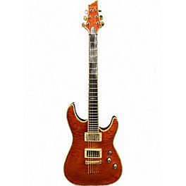 Used Schecter Guitar Research C1 Elite Trans Amber Solid Body Electric Guitar