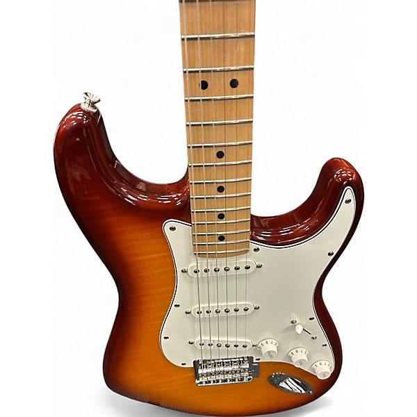 Used Fender Player Stratocaster Cherry Sunburst Solid Body Electric Guitar