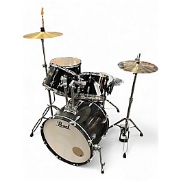 Used Pearl 5 Piece ROADSHOW Black Drum Kit
