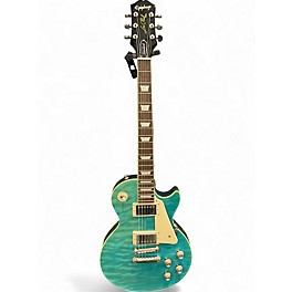 Used Epiphone LES PAUL STANDARD 60S QUILT TOP Blue Solid Body Electric Guitar
