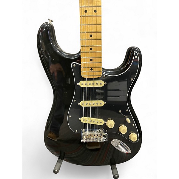 Used Fender Player Stratocaster Black Solid Body Electric Guitar