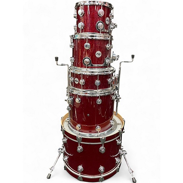 Used DW 5 Piece Collector's Series Ruby Drum Kit