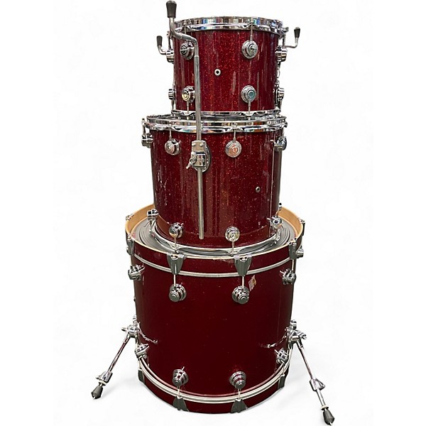 Used DW 3 Piece Collector's Series Ruby Drum Kit