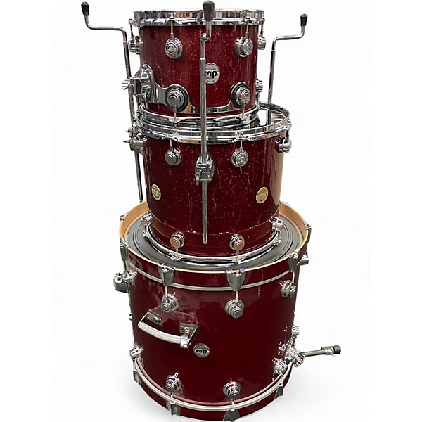 Used DW 3 Piece Collector's Series Ruby Drum Kit