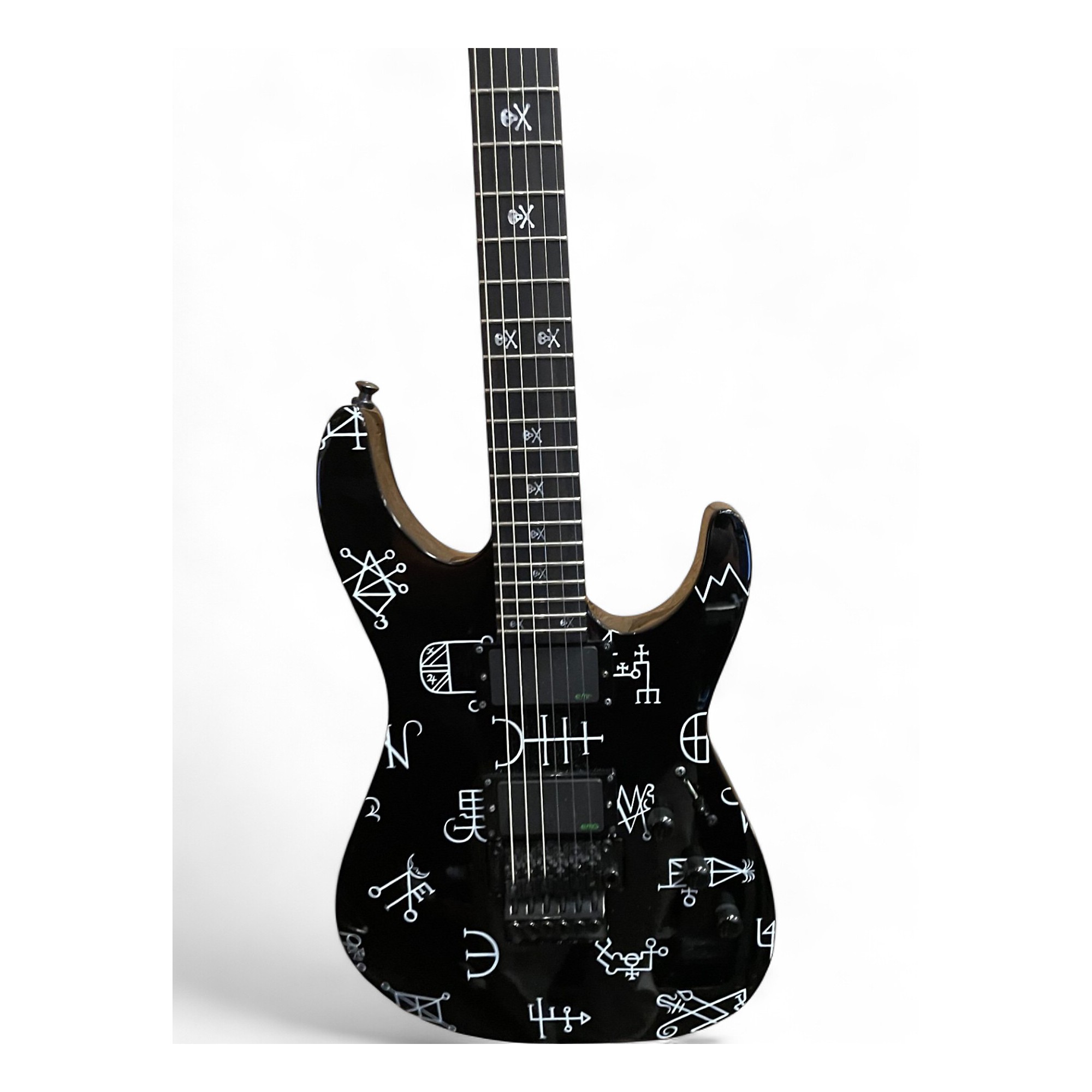 Used ESP LTD Kirk Hammett Demonology Black Solid Body Electric