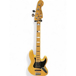 Used Fender American Deluxe Precision Bass V Natural Electric Bass Guitar