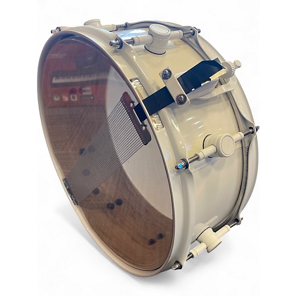 Used ddrum 14X5 Reflex snare White Drum