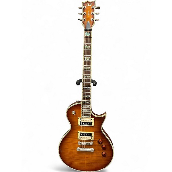 Used ESP LTD EC1000 Deluxe AMBERBURST Solid Body Electric Guitar