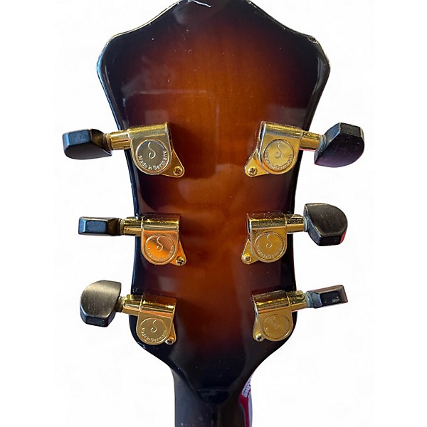 Used Hofner Jazzica Custom Tobacco Burst Hollow Body Electric Guitar
