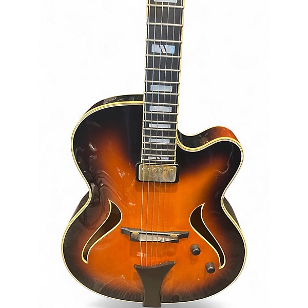 Used Hofner Jazzica Custom Tobacco Burst Hollow Body Electric Guitar