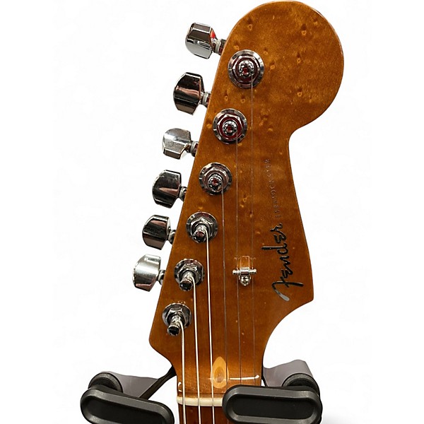 Used Fender AMERICAN CUSTOM STRATOCASTER MN NOS EBONY TRANSPARENT Solid Body Electric Guitar