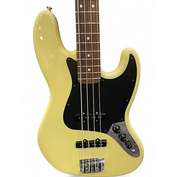 Used 2024 Fender Player II Jazz  Hialeah Yellow Electric Bass Guitar