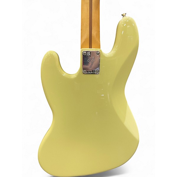Used 2024 Fender Player II Jazz  Hialeah Yellow Electric Bass Guitar