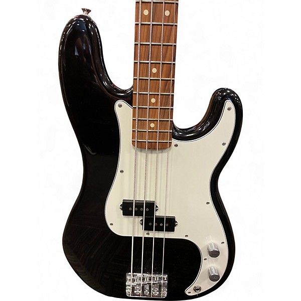 Used Fender Player Precision Bass Black Electric Bass Guitar