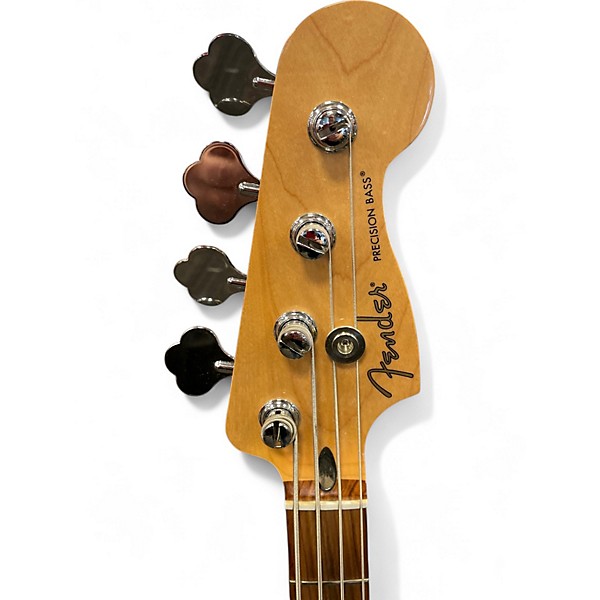Used Fender Player Precision Bass Black Electric Bass Guitar
