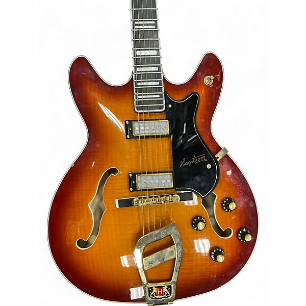 Used Hagstrom VIKING II Sunburst Hollow Body Electric Guitar