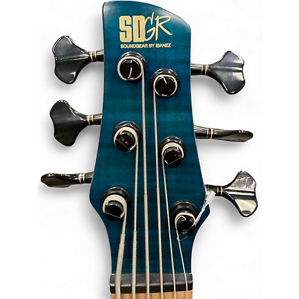 Used 2023 Ibanez SR1426B Carribean Green Electric Bass Guitar