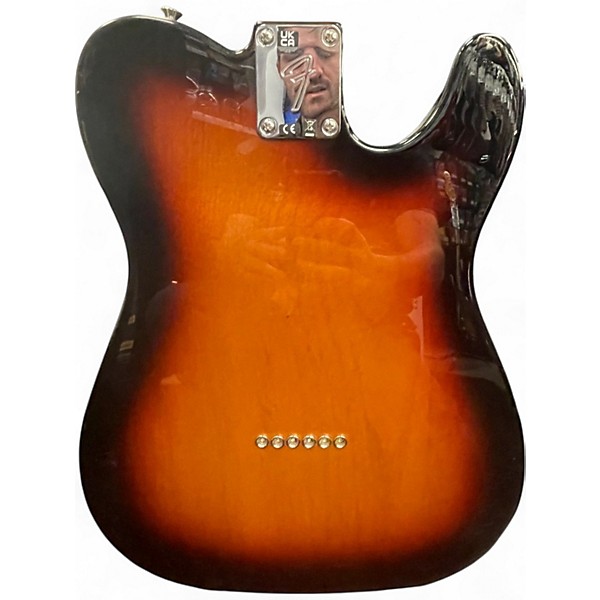 Used Fender Player Telecaster Left Handed 3 Tone Sunburst Solid Body Electric Guitar