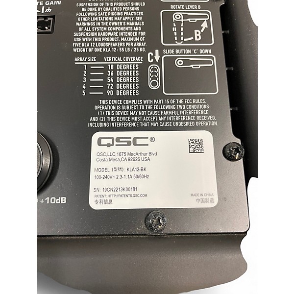 Used QSC kla12 Powered Subwoofer