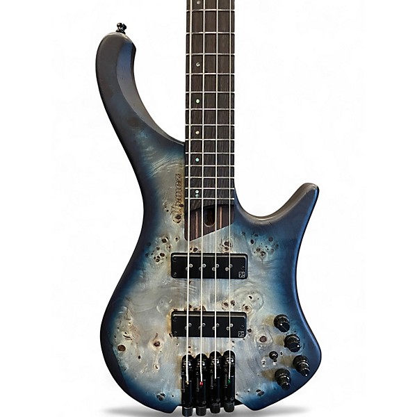 Used Ibanez EHB1500 Cosmic Blue Starburst Electric Bass Guitar