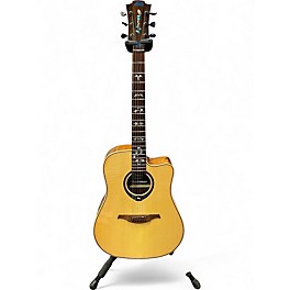 Used Lag Guitars THV20DCE Natural Acoustic Electric Guitar