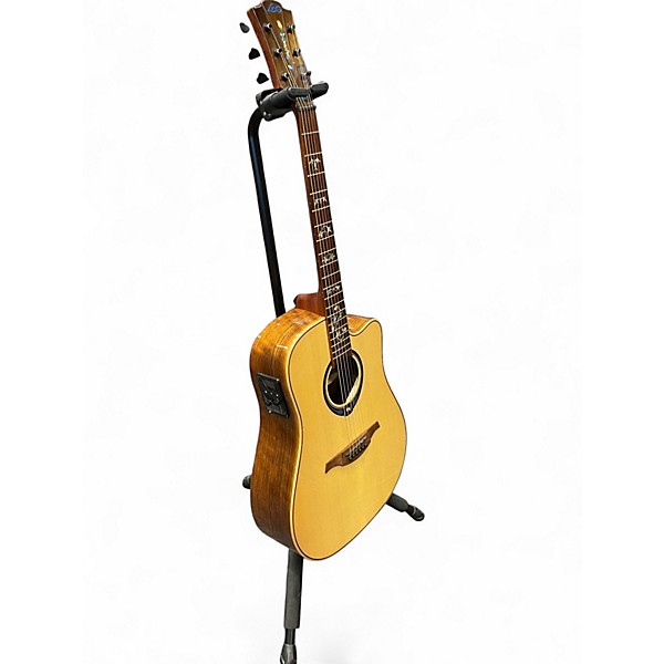 Used Lag Guitars THV20DCE Natural Acoustic Electric Guitar