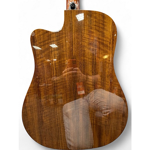 Used Lag Guitars THV20DCE Natural Acoustic Electric Guitar