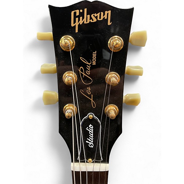 Used Gibson Les Paul Studio Black Solid Body Electric Guitar
