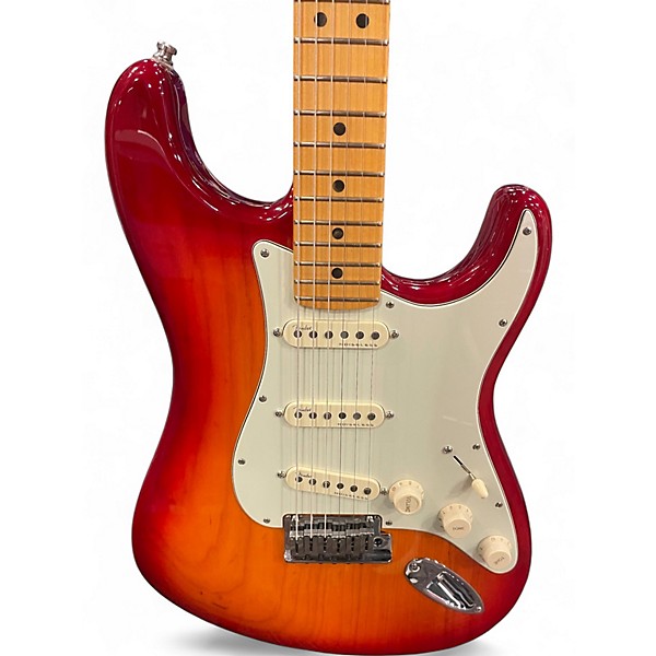 Used 2019 Fender American Ultra Stratocaster Plasma Red Burst Solid Body Electric Guitar